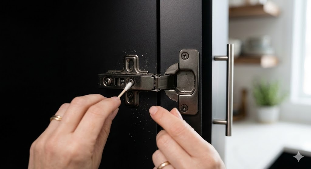 clean kitchen cabinet