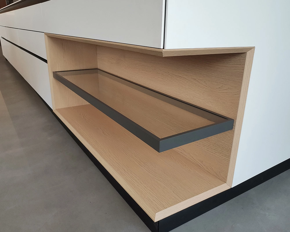 modern gray kitchen cabinets